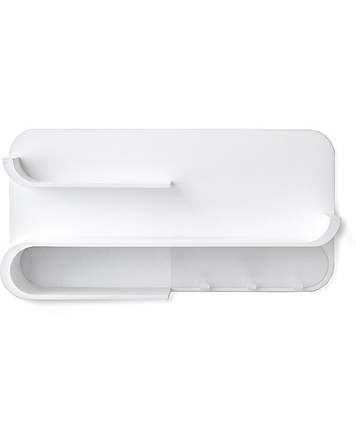 Rafa Kids Scaffale M per Bambini, Legno e Metallo Bianco - Betulla finlandese Mensole