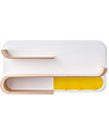 Rafa Kids Scaffale M per Bambini, Legno naturale e Metallo Giallo - Betulla finlandese Mensole