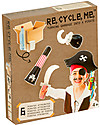 Re-Cycle-Me Set Gioco Ecologico Pirata - Crea divertenti accessori con oggetti di riciclo! Giochi Creativi
