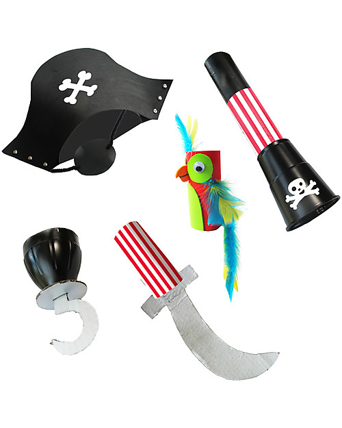 Re-Cycle-Me Set Gioco Ecologico Pirata - Crea divertenti accessori con oggetti di riciclo! Giochi Creativi