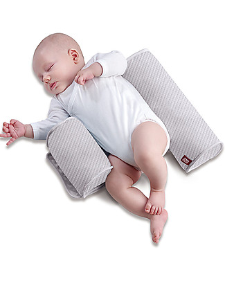 Red Castle Cuscino di Sicurezza Bébécal™ - Fleur de Coton - Pearl Grey - per la Sicurezza del tuo Bambino Cuscini Antisoffoco