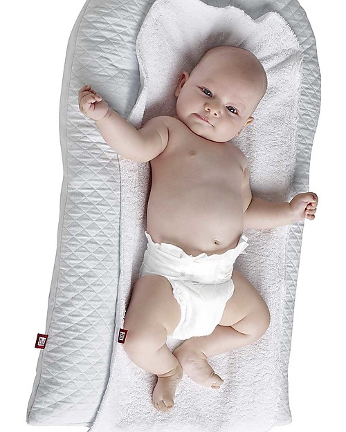 Red Castle Fasciatoio Morbido - Fleur de Coton - Pearl Grey - Pratico e Delicato sulla Pelle Fasciatoi