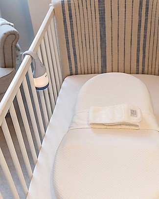 Red Castle Lenzuolino con Angoli per Materassino Ergonomico Cocoonababy® - Fleur de Coton - Bianco - Morbidissimo Tessuto Francese Riduttori_