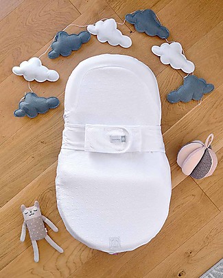 Red Castle Materassino Ergonomico Cocoonababy® - Cotton Bubbles - Aiuta il Bambino a Dormire Bene e Abituarsi alla Vita Fuori dal Grembo Materno Riduttori Lettino