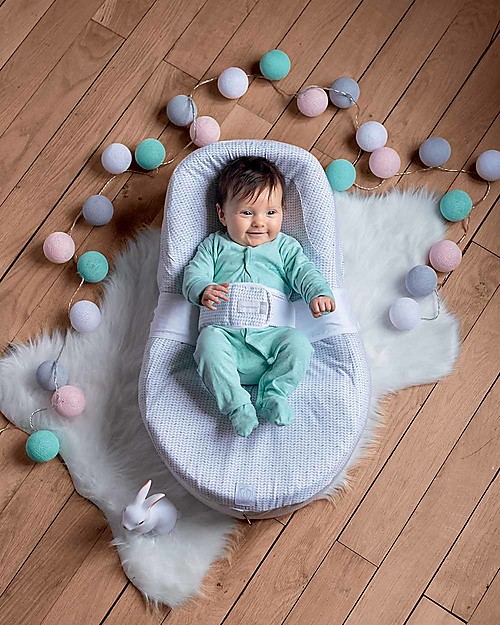 Red Castle Materassino Ergonomico Cocoonababy® - Leaf - Aiuta il Bambino a Dormire Bene e Abituarsi alla Vita Fuori dal Grembo Materno Riduttori Lettino