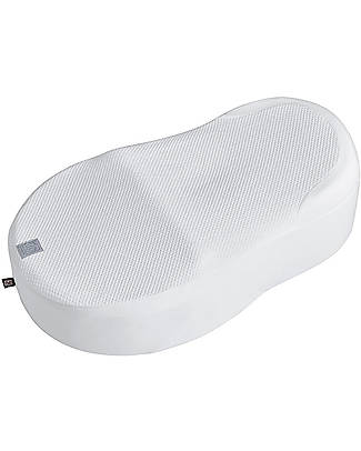 Red Castle OUTLET - Lenzuolino con Angoli per Materassino Ergonomico Cocoonababy® - Fleur de Coton - Pearl Grey - Morbidissimo Tessuto Francese - Pezzo di Showroom Riduttori_
