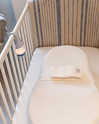 Red Castle OUTLET - Lenzuolino con Angoli per Materassino Ergonomico Cocoonababy® - Fleur de Coton - Pearl Grey - Morbidissimo Tessuto Francese - Pezzo di Showroom Riduttori_