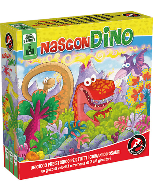 Red Glove Gioco 2in1 NasconDino - Trova i dinosauri! Memory