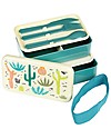 Rex London Bento Box Porta Pranzo, Deserto in Fiore - Senza BPA! Contenitori Termici