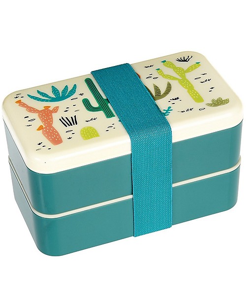 Rex London Bento Box Porta Pranzo, Deserto in Fiore - Senza BPA! Contenitori Termici