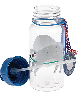 Rex London Borraccia 500 ml, Bradipo - Priva di BPA! Borracce senza BPA