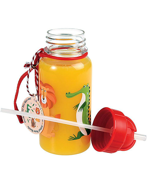 Rex London Borraccia 500 ml, Colourful Creatures - Senza BPA! Borracce non Termiche
