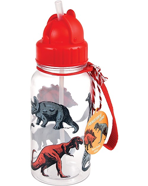 Rex London Borraccia 500 ml, Dinosauri - Priva di BPA! Borracce non Termiche