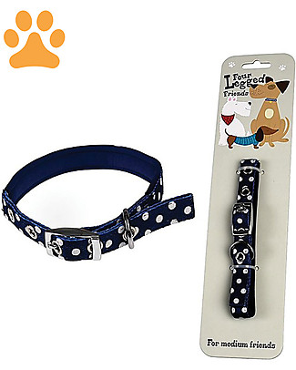 Rex London Collare per Cani a Pois - Medium Accessori Animali