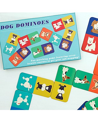 Rex London Domino degli Amici a 4 Zampe, Contiene 28 Tessere di Cani - Ottima idea regalo! Giochi Di Una Volta