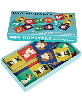 Rex London Domino degli Amici a 4 Zampe, Contiene 28 Tessere di Cani - Ottima idea regalo! Giochi Di Una Volta