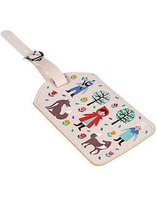 Rex London Etichetta Bagaglio per Bambini - Cappuccetto Rosso - Sicuro e Divertente! Zaini