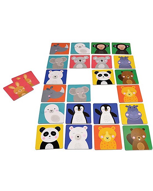 Rex London Gioco di Carte Memory Animal Friends - Include 12 simpatici animaletti! Memory