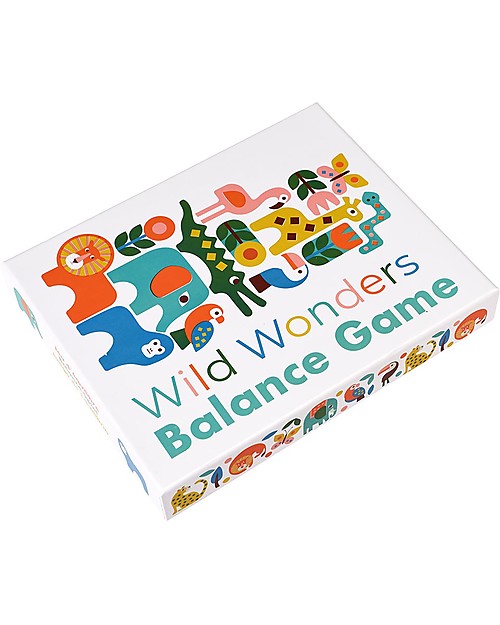 Rex London Gioco di Equilibrio in Legno Meraviglie della Natura - 14 pezzi Animali in Legno