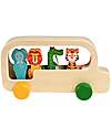 Rex London Il Bus degli Animali - Legno - 19.5 x 11 cm Macchine e Trenini  in Legno