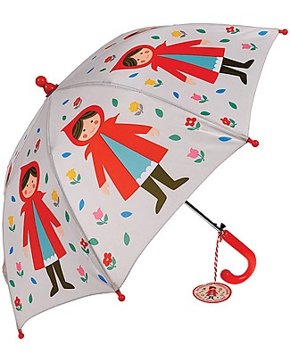 Rex London Ombrello per Bambini - Cappuccetto Rosso - Sicuro e Resistente! Ombrelli e Calosce