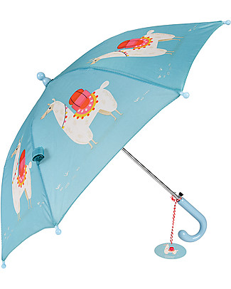 Rex London Ombrello per Bambini, Dolly Lama - Sicuro e Resistente! Ombrelli e Calosce