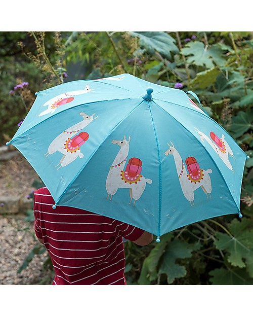 Rex London Ombrello per Bambini, Dolly Lama - Sicuro e Resistente! Ombrelli