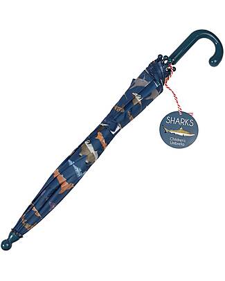 Rex London Ombrello per Bambini - Sharks - Sicuro e Resistente! Ombrelli