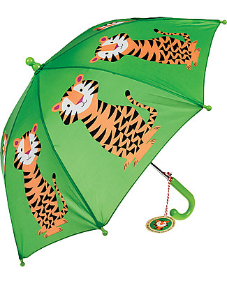 Rex London Ombrello per Bambini, Tigre Ombrelli e Calosce