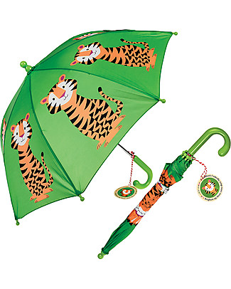 Rex London Ombrello per Bambini, Tigre Ombrelli e Calosce
