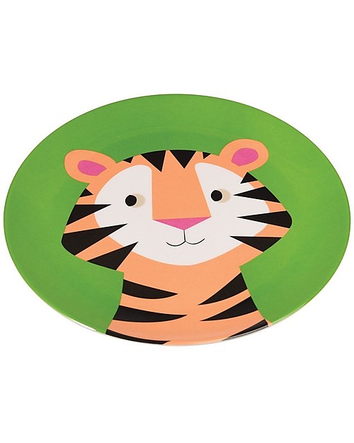 Rex London Piatto Bimbi, Tigre - Senza BPA, PVC, ftalati e piombo! Piatti e Scodelle