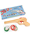 Rex London Pistola in Legno con Elastici - Completa di bersagli! Giochi da Esterno_