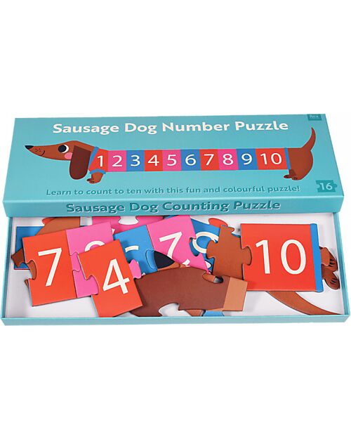 Rex London Puzzle da Pavimento - Bassotto - 16 Pezzi - in Legno Puzzle