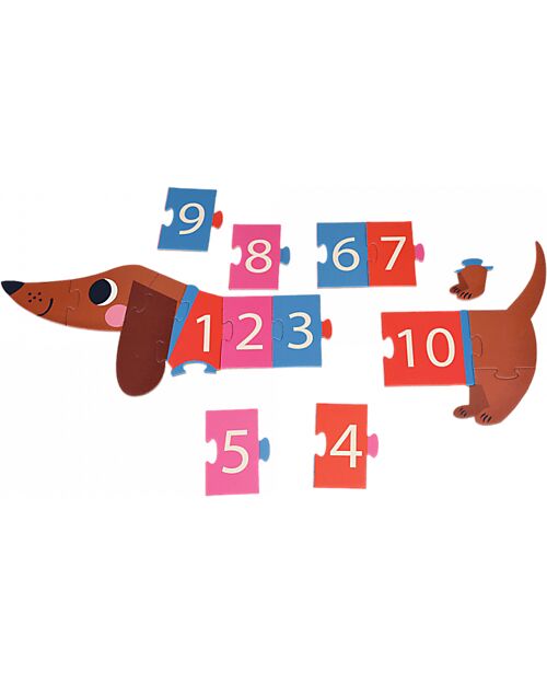 Rex London Puzzle da Pavimento - Bassotto - 16 Pezzi - in Legno Puzzle