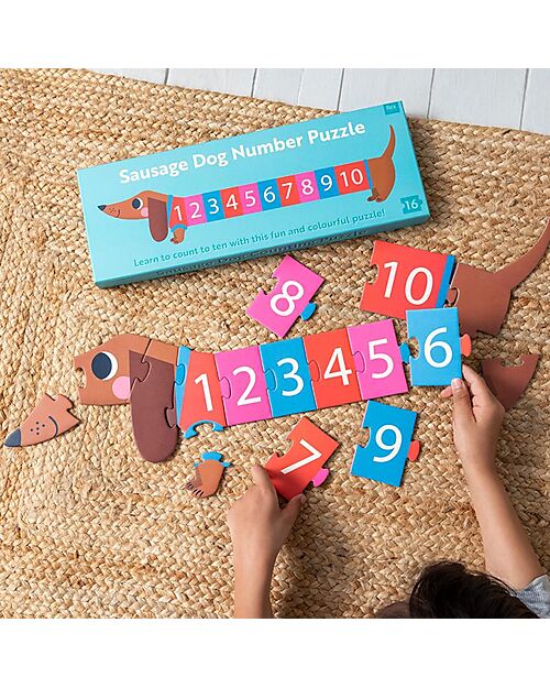 Rex London Puzzle da Pavimento - Bassotto - 16 Pezzi - in Legno Puzzle