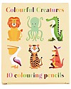 Rex London Set 10 Matite da Colorare, Colourful Creatures Disegnare e Colorare