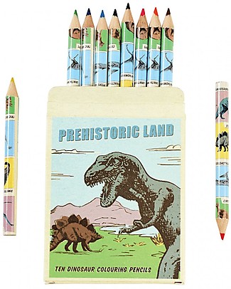 Rex London Set 10 Matite da Colorare, Dinosauri Colorare