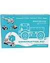 Rex London Set da Costruzione 4in1 - Camion con Gru + Elicottero + Furgone + Escavatore Giochi STEM