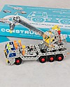 Rex London Set da Costruzione 4in1 - Camion con Gru + Elicottero + Furgone + Escavatore Giochi STEM