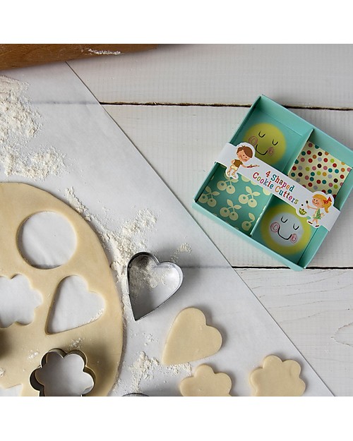Rex London Set di 4 Stampini per Biscotti, Forme Assortite Accessori Cucina