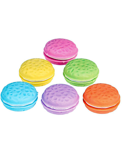 Rex London Set di 6 Gomme Profumate Macaron - Ottima idea regalo per la scuola! Disegnare e Colorare