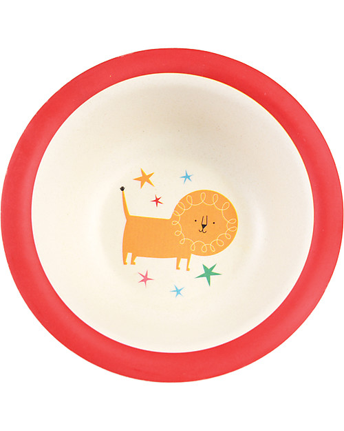 Rex London Set di Stoviglie, Circo: Tazza, Piatto, Ciotola e Posate - Fibra di Bambù Set Pappa