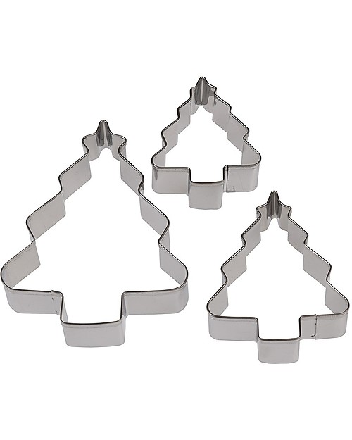 Rex London Set Natale Stampini per Biscotti Alberi di Natale + Scatola Decorazioni Natalizie