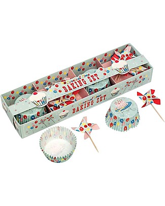 Rex London Set Stampini da Cupcake e Decorazioni Torta, Carnevale Decorazioni per Torte