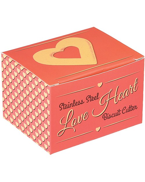 Rex London Stampino per Biscotti con Molla, Cuore Accessori Cucina