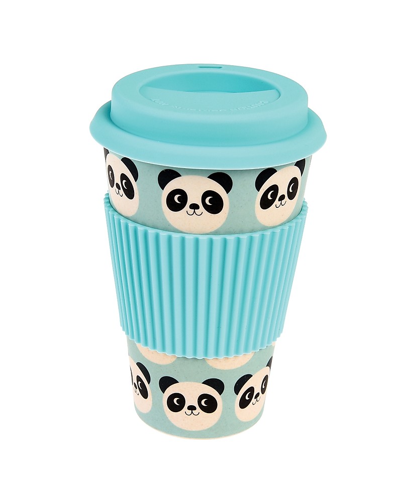 Rex London Tazza da Viaggio in Bambù 400 ml, Miko il Panda - Originale ed  Eco-Friendly bambino