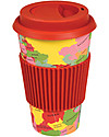 Rex London Tazza da Viaggio in Bambù 400 ml, Mappamondo - Originale ed Eco-Friendly Tazze