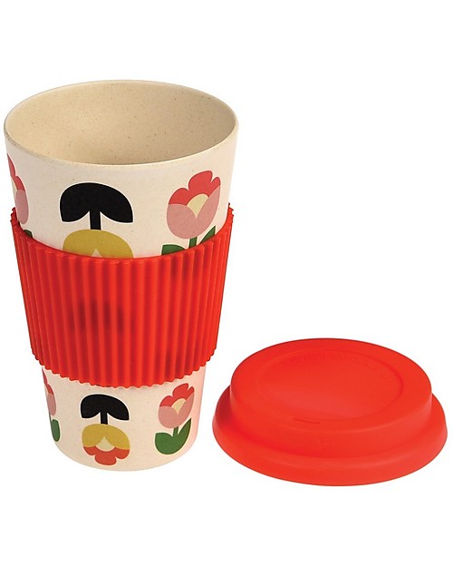 Rex London Tazza da Viaggio in Bambù, Tulipani in Fiore Tazze