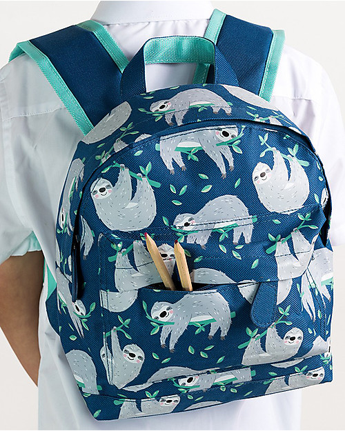 Rex London Zainetto Bimbi 28 x 21 x 10 cm, Bradipo Sidney - Perfetto per l’asilo! Zaini Asilo