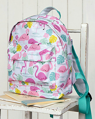 Rex London Zainetto Bimbi 28 x 21 x 10 cm, Flamingo Bay - Perfetto per l’asilo! Zainetti